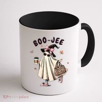 Boojee Funny Halloween Boujee Shopping Ghost Fall Coffee Mug thumb 1