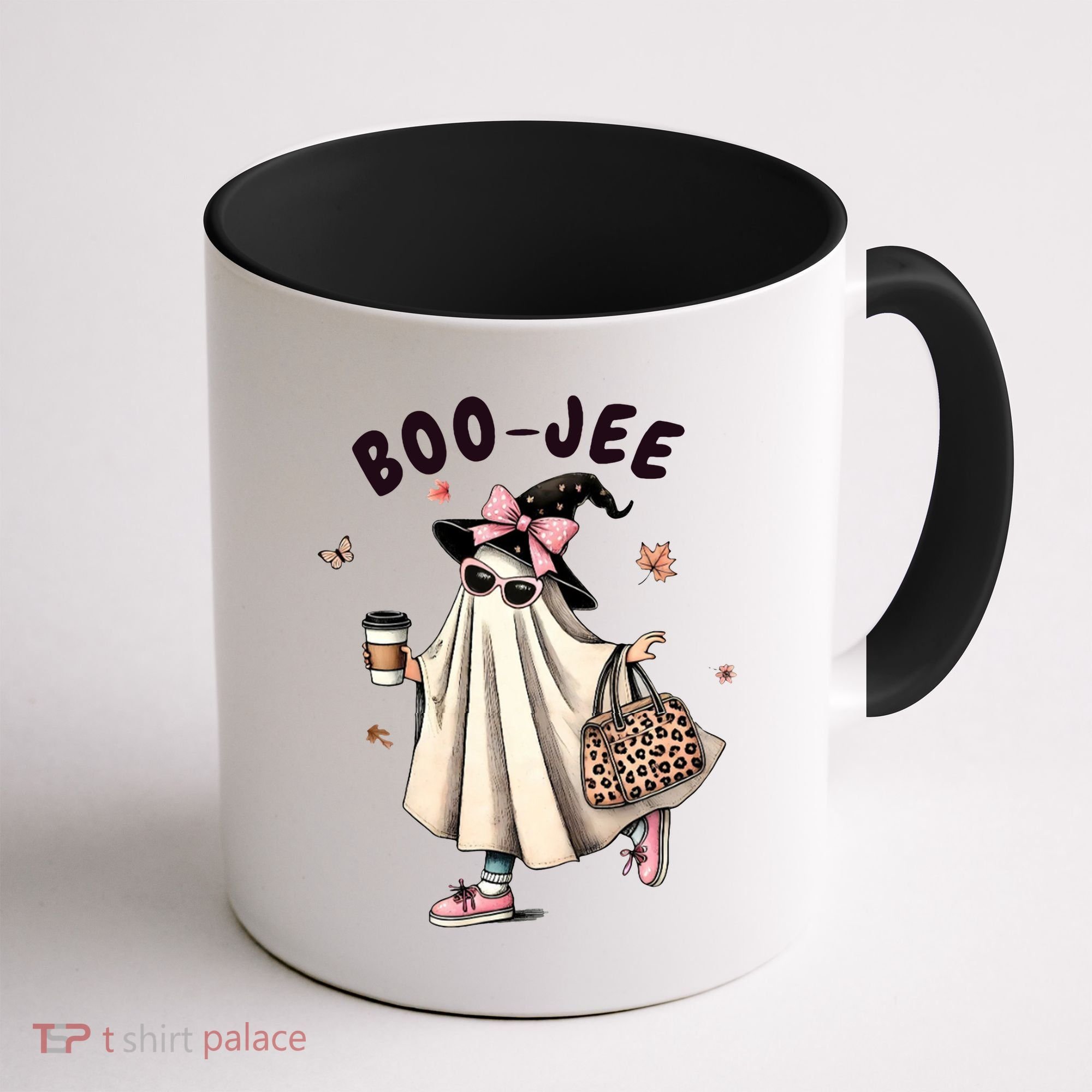 Boojee Funny Halloween Boujee Shopping Ghost Fall Coffee Mug