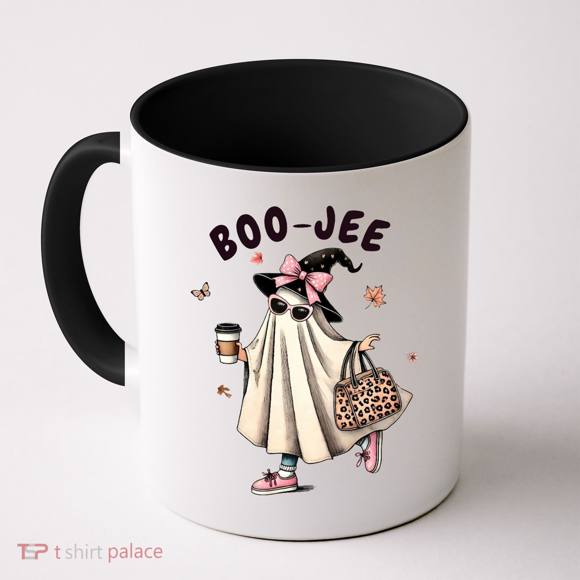 Boojee Funny Halloween Boujee Shopping Ghost Fall Coffee Mug
