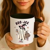 Boojee Funny Halloween Boujee Shopping Ghost Fall Coffee Mug thumb 3