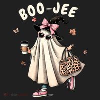 Boojee Funny Halloween Boujee Shopping Ghost Fall Beanie thumb 2