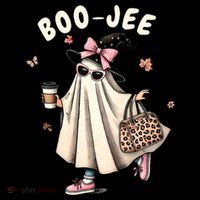 Boojee Funny Halloween Boujee Shopping Ghost Fall Women's Hoodie thumb 2