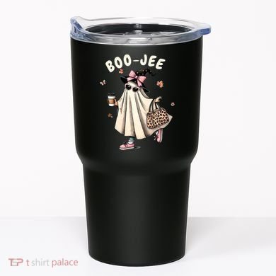 Boojee Funny Halloween Boujee Shopping Ghost Fall Tumbler