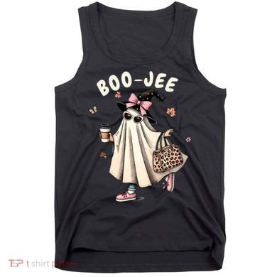 Boojee Funny Halloween Boujee Shopping Ghost Fall Tank Top
