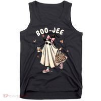 Boojee Funny Halloween Boujee Shopping Ghost Fall Tank Top thumb 0