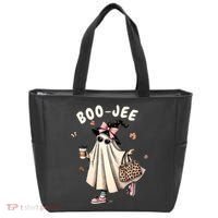 Boojee Funny Halloween Boujee Shopping Ghost Fall Tote Bag thumb 0