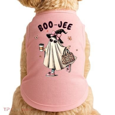 Boojee Funny Halloween Boujee Shopping Ghost Fall Doggie Tank