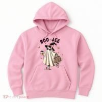 Boojee Funny Halloween Boujee Shopping Ghost Fall Hoodie thumb 0