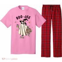 Boojee Funny Halloween Boujee Shopping Ghost Fall Pajama Set thumb 0