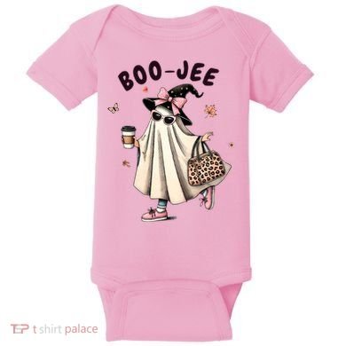 Boojee Funny Halloween Boujee Shopping Ghost Fall Baby Bodysuit