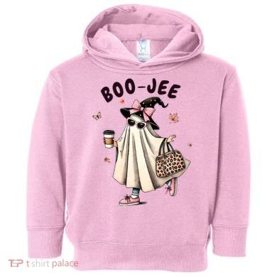 Boojee Funny Halloween Boujee Shopping Ghost Fall Toddler Hoodie