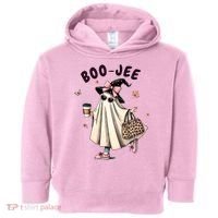 Boojee Funny Halloween Boujee Shopping Ghost Fall Toddler Hoodie thumb 0