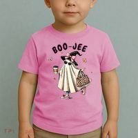 Boojee Funny Halloween Boujee Shopping Ghost Fall Toddler T-Shirt thumb 2