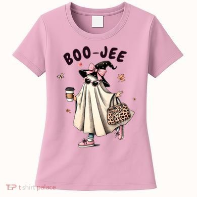 Boojee Funny Halloween Boujee Shopping Ghost Fall Women's T-Shirt