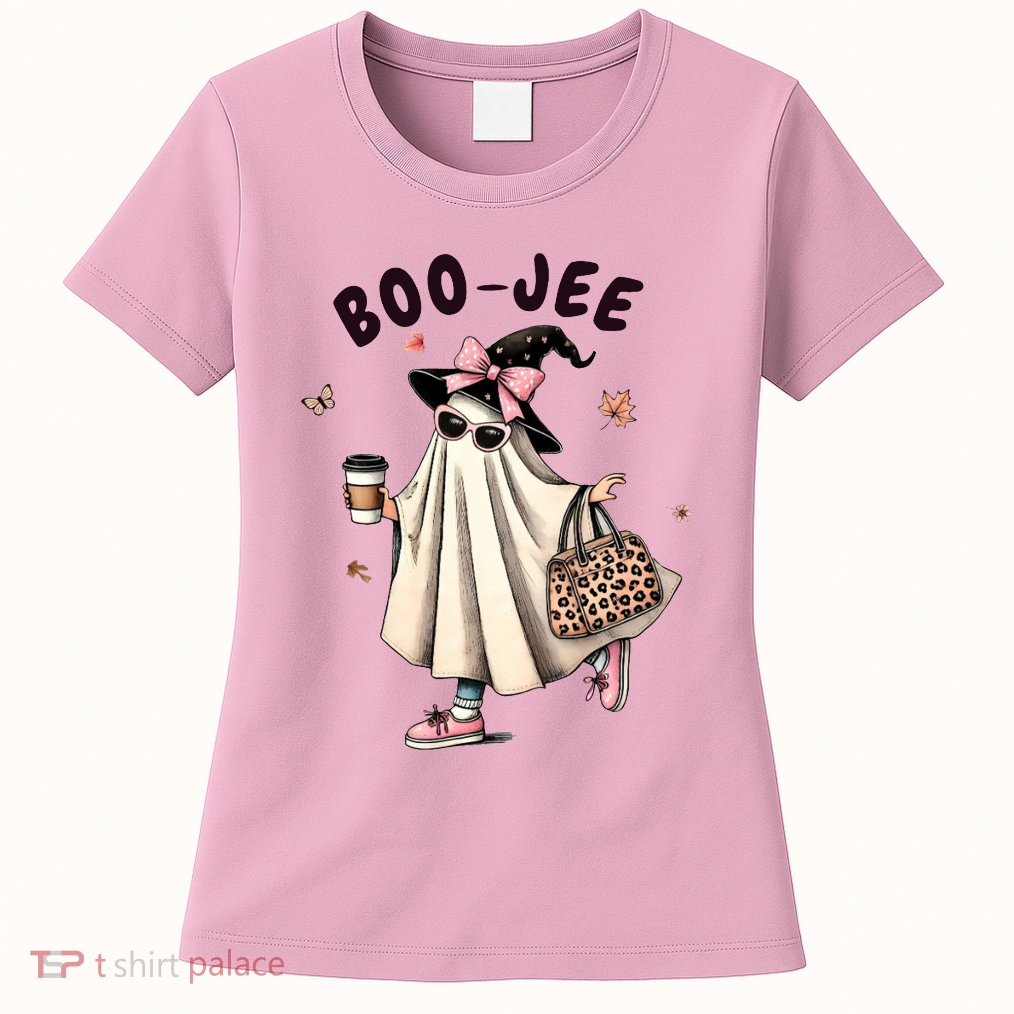 Boojee Funny Halloween Boujee Shopping Ghost Fall Women's T-Shirt