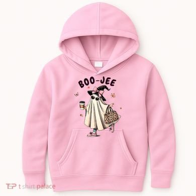 Boojee Funny Halloween Boujee Shopping Ghost Fall Kids Hoodie