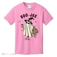 Boojee Funny Halloween Boujee Shopping Ghost Fall Kids T-Shirt thumb 0