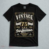 Birthday For Him 75th Birthday Aged To Perfection T-Shirt thumb 5