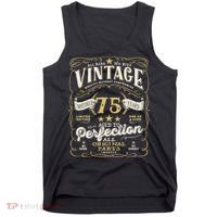 Birthday For Him 75th Birthday Aged To Perfection Tank Top thumb 0