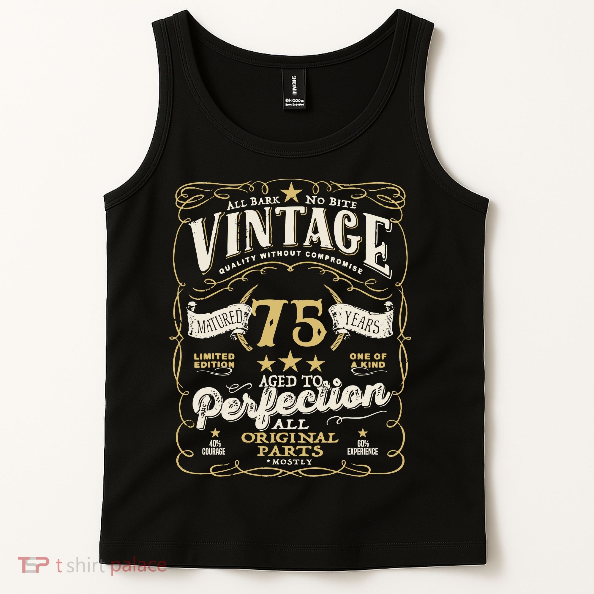 Birthday For Him 75th Birthday Aged To Perfection Tank Top