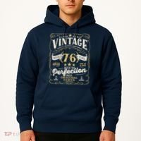 Birthday For Him 76th Birthday Aged To Perfection Hoodie thumb 2