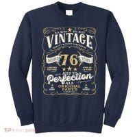 Birthday For Him 76th Birthday Aged To Perfection Sweatshirt thumb 0