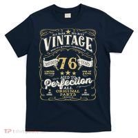 Birthday For Him 76th Birthday Aged To Perfection T-Shirt thumb 0