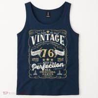 Birthday For Him 76th Birthday Aged To Perfection Tank Top thumb 2
