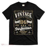 Birthday For Him 86th Birthday Aged To Perfection T-Shirt thumb 0