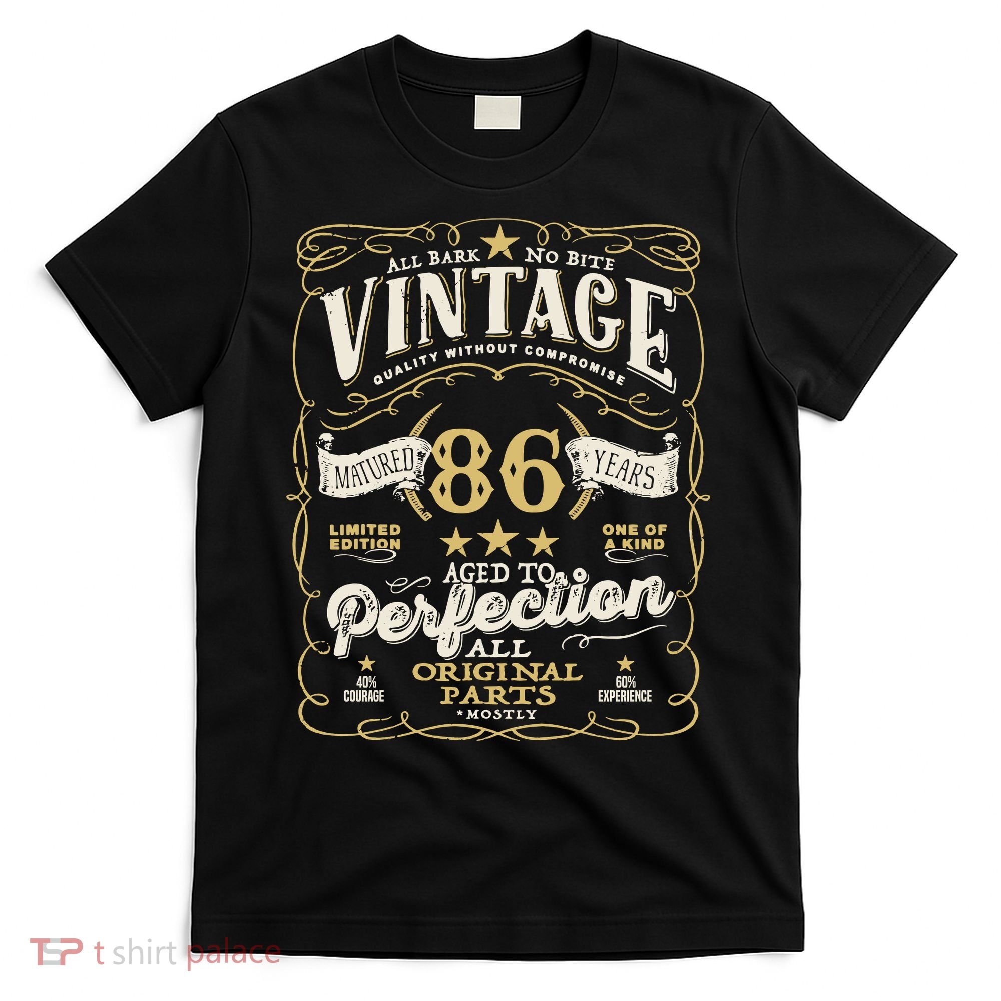 Birthday For Him 86th Birthday Aged To Perfection T-Shirt