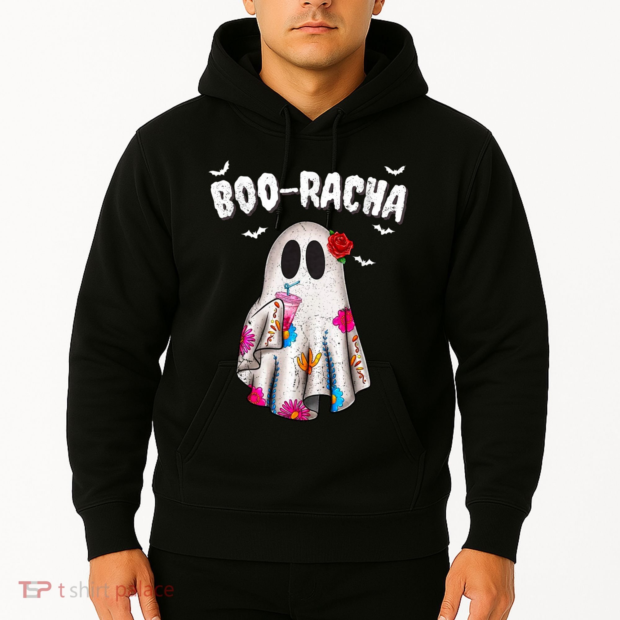 Booracha Funny Halloween Ghost Boo Jee Ghost For Halloween Hoodie