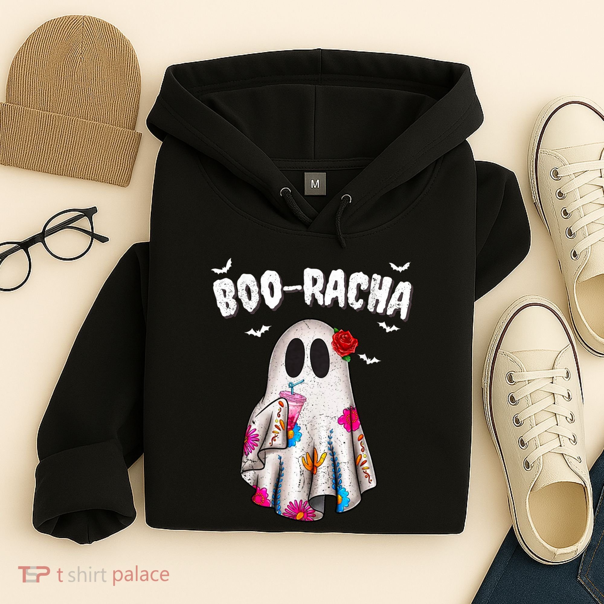 Booracha Funny Halloween Ghost Boo Jee Ghost For Halloween Hoodie
