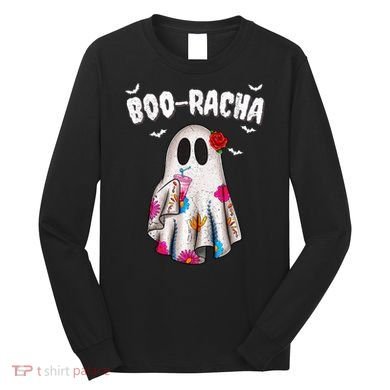 Booracha Funny Halloween Ghost Boo Jee Ghost For Halloween Long Sleeve Shirt