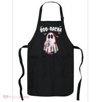 Booracha Funny Halloween Ghost Boo Jee Ghost For Halloween Apron thumb 0