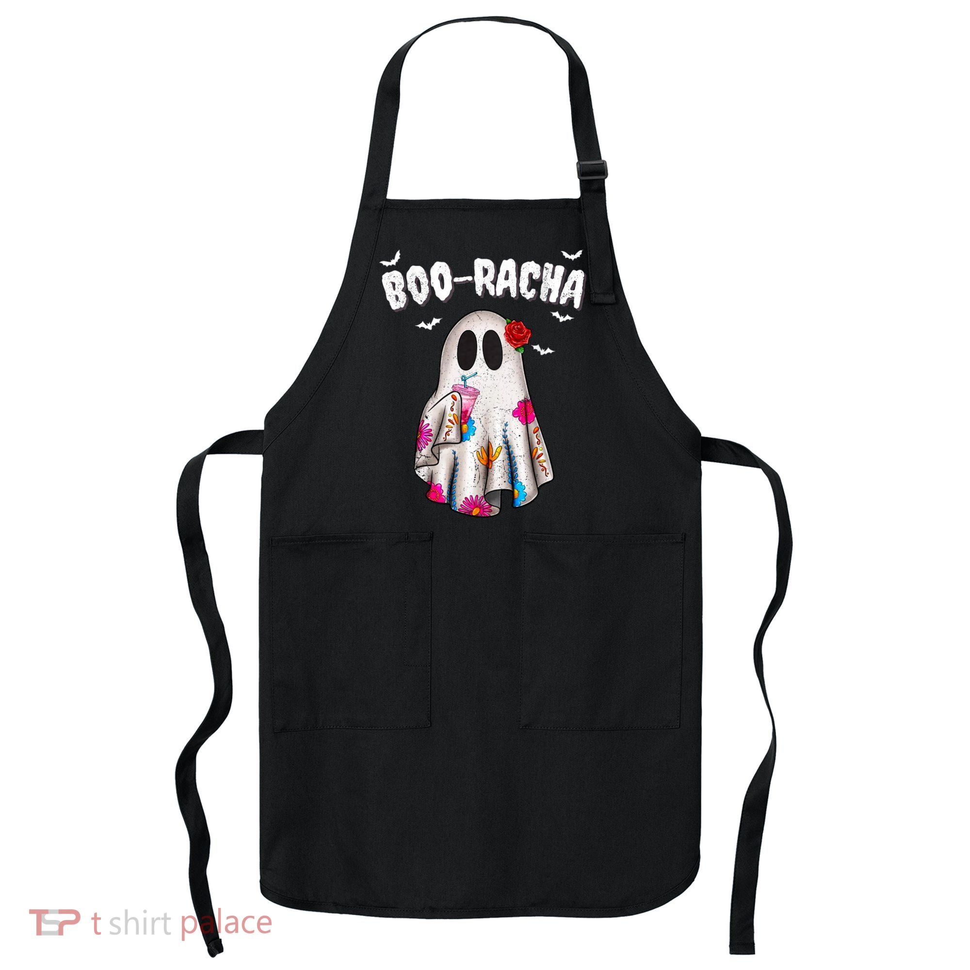 Booracha Funny Halloween Ghost Boo Jee Ghost For Halloween Apron
