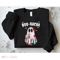 Booracha Funny Halloween Ghost Boo Jee Ghost For Halloween Sweatshirt thumb 2