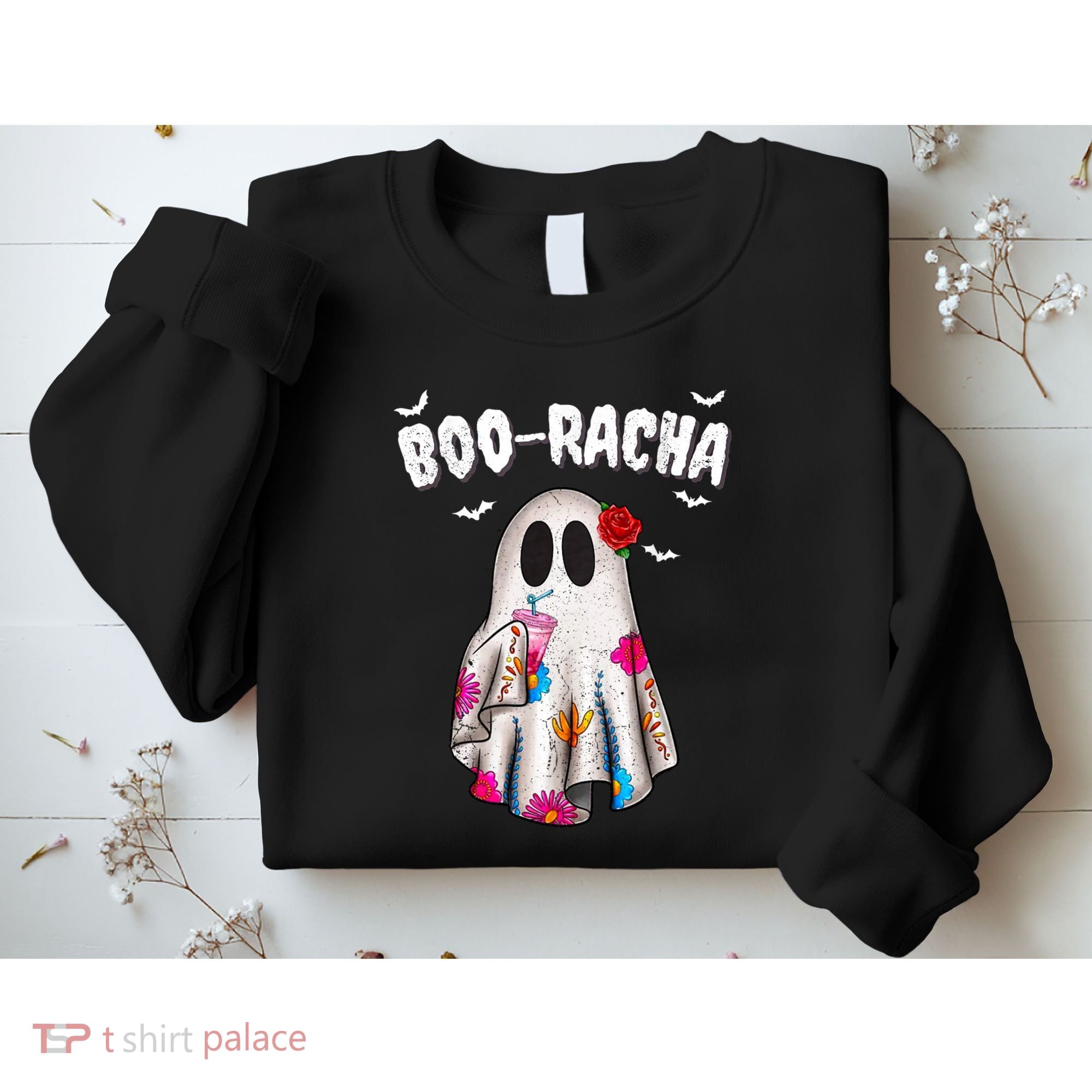 Booracha Funny Halloween Ghost Boo Jee Ghost For Halloween Sweatshirt