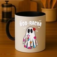 Booracha Funny Halloween Ghost Boo Jee Ghost For Halloween Coffee Mug thumb 4