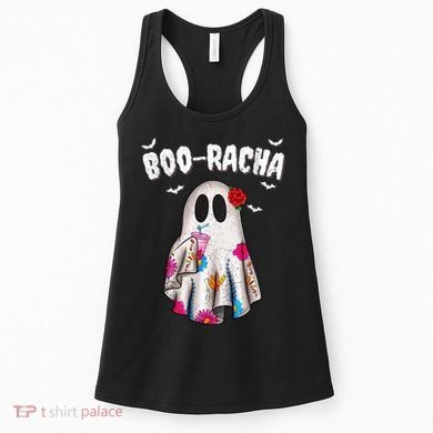 Booracha Funny Halloween Ghost Boo Jee Ghost For Halloween Women's Tank Top