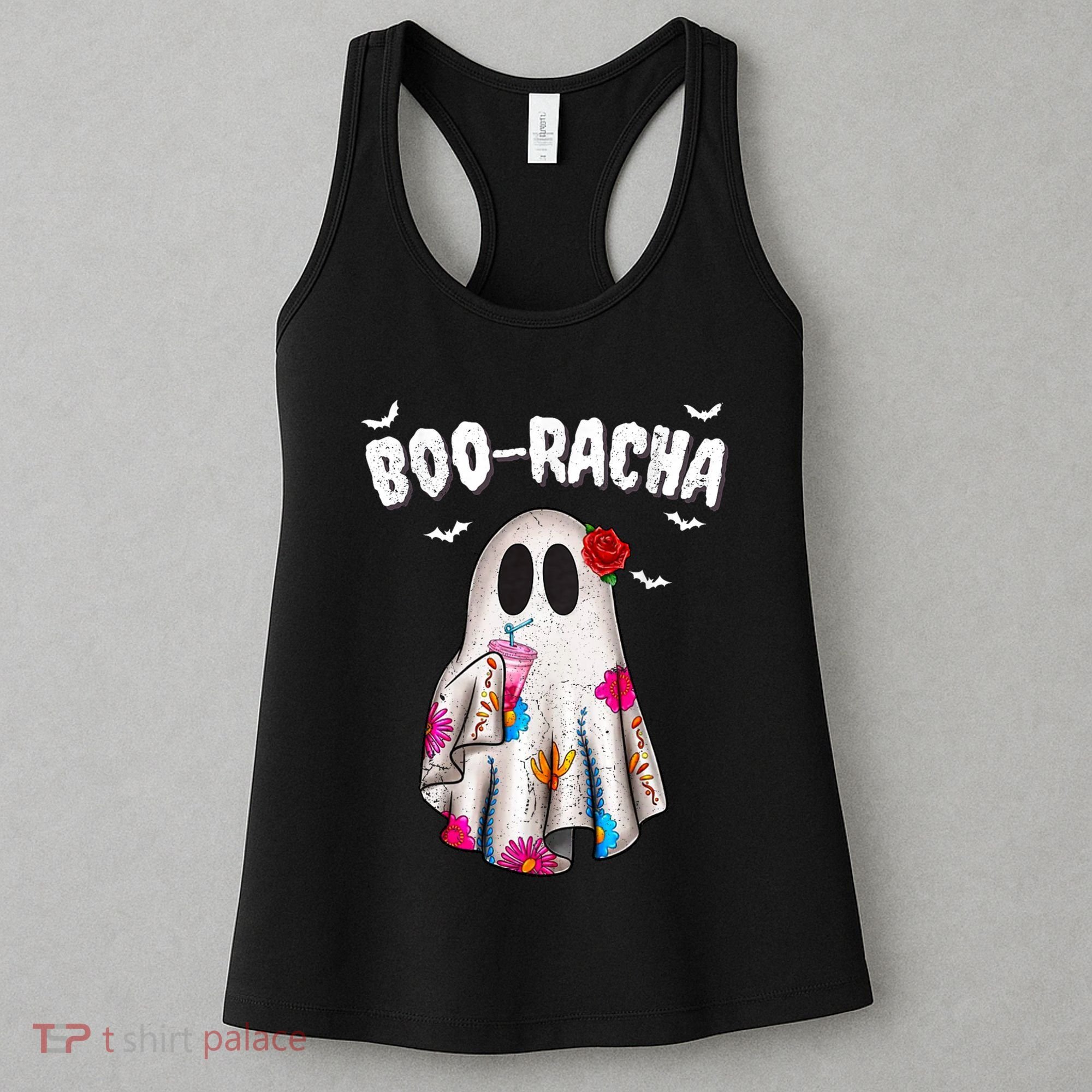 Booracha Funny Halloween Ghost Boo Jee Ghost For Halloween Women's Tank Top