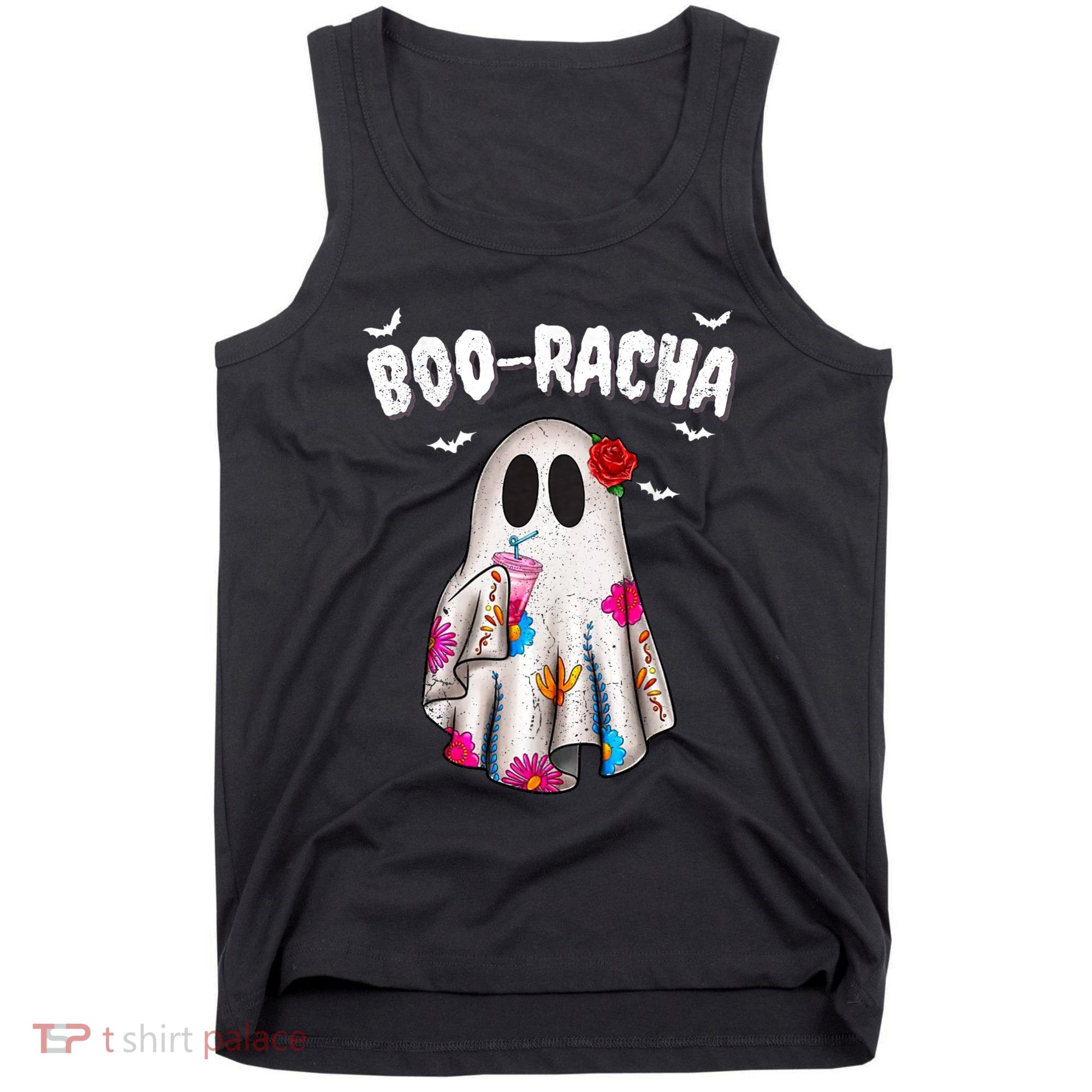 Booracha Funny Halloween Ghost Boo Jee Ghost For Halloween Tank Top