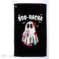 Booracha Funny Halloween Ghost Boo Jee Ghost For Halloween Golf Towel thumb 0
