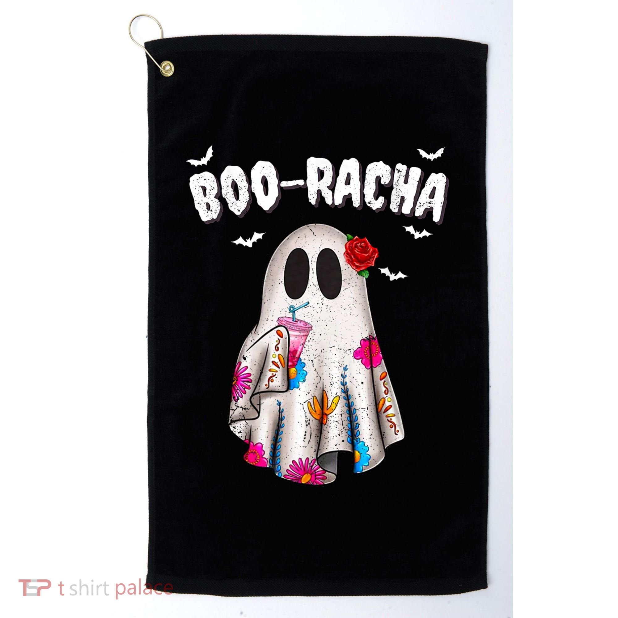 Booracha Funny Halloween Ghost Boo Jee Ghost For Halloween Golf Towel
