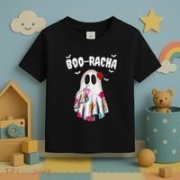 Booracha Funny Halloween Ghost Boo Jee Ghost For Halloween Toddler T-Shirt thumb 3