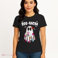 Booracha Funny Halloween Ghost Boo Jee Ghost For Halloween Women's T-Shirt thumb 4