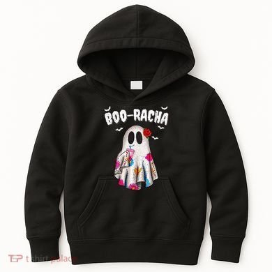Booracha Funny Halloween Ghost Boo Jee Ghost For Halloween Kids Hoodie