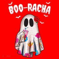 Booracha Funny Halloween Ghost Boo Jee Ghost For Halloween Santa Hat thumb 1