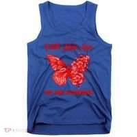 Butterfly Faith Hope Love Red Ribbon Hiv Aids Day Warrior Gift Tank Top thumb 0
