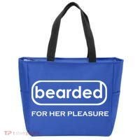 Bearded For Her Pleasure Tote Bag thumb 0