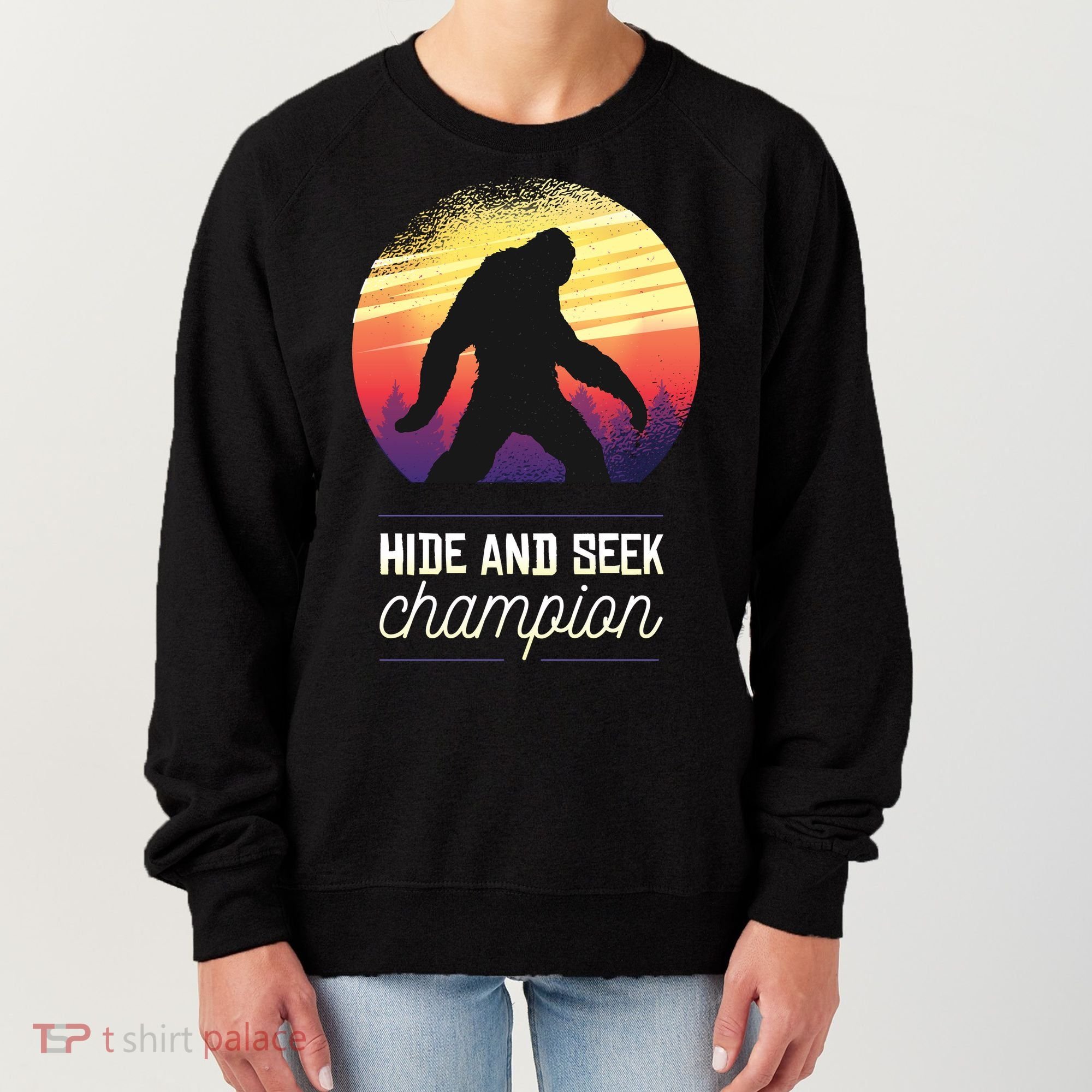 Big Foot Hide And Seek Champion Women's Sweatshirt